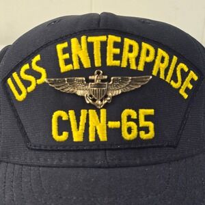 USS Enterprise CVN-65 Hat US Navy Aircraft Carrier Snapback Vntage USA Northstar